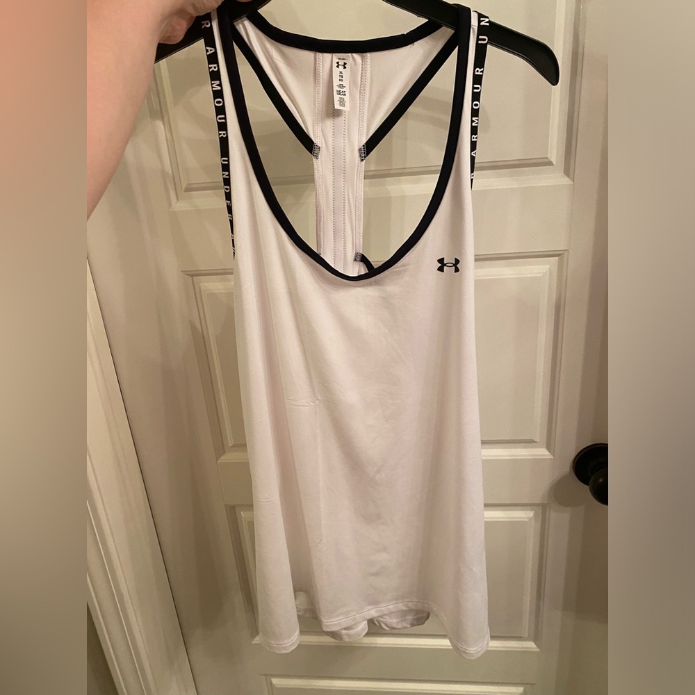 Under Armour Women's knockout White Tank Top